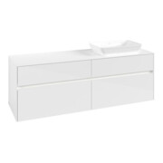 V&B Waschtischunterschrank Collaro 160x54,8x50cm, WT r, LED 12W, glo wh.-4