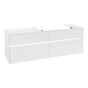 V&B Waschtischunterschrank Collaro 160x54,8x50cm, WT r, LED 12W, glo wh.-3