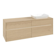 V&B Waschtischunterschrank Collaro 160x54,8x50cm, WT r, LED 12W, Nord Oa-3
