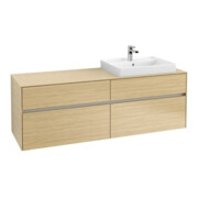 V&B Waschtischunterschrank Collaro 160x54,8x50cm, WT r, LED 12W, Nord Oa