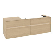 V&B Waschtischunterschrank Collaro 160x54,8x50cm, WT r, LED 12W, Nord Oa