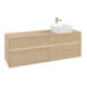 V&B Waschtischunterschrank Collaro 160x54,8x50cm, WT r, LED 12W, Nord Oa-1