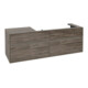 V&B Waschtischunterschrank Collaro 160x54,8x50cm, WT r, LED 12W, st. Oa-1