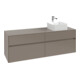 V&B Waschtischunterschrank Collaro 160x54,8x50cm, WT r, LED 12W, volc bla-1