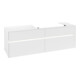 V&B Waschtischunterschrank Collaro 160x54,8x50cm, WT r, LED 12W, wh. ma-1