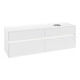 V&B Waschtischunterschrank Collaro 160x54,8x50cm, WT r, LED 12W, wh. ma-1