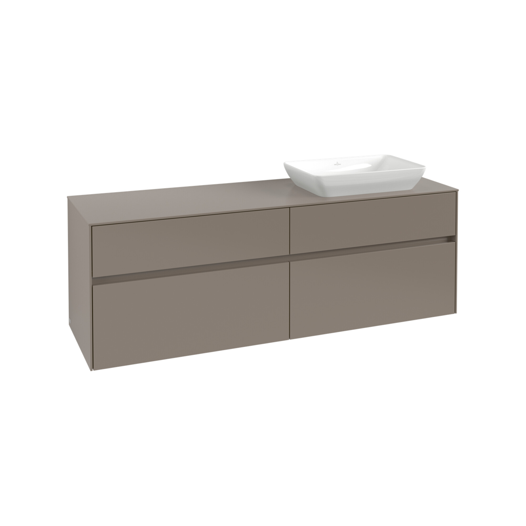 V&B Waschtischunterschrank Collaro 160x54,8x50cm, WT r, LED 12W, wh. Oa ; Villeroy & Boch