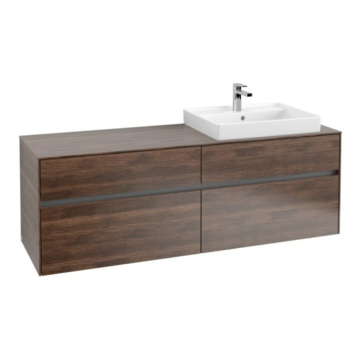 V&B Waschtischunterschrank Collaro 160x54,8x50cm, WT rechts, arizona oak