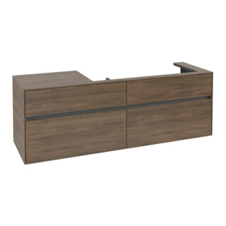 V&B Waschtischunterschrank Collaro 160x54,8x50cm, WT rechts, arizona oak