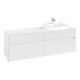 V&B Waschtischunterschrank Collaro 160x54,8x50cm, WT rechts, glossy white-3