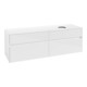 V&B Waschtischunterschrank Collaro 160x54,8x50cm, WT rechts, Glossy White-4