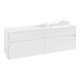 V&B Waschtischunterschrank Collaro 160x54,8x50cm, WT rechts, glossy white-3