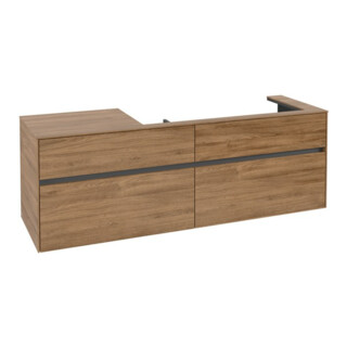 V&B Waschtischunterschrank Collaro 160x54,8x50cm, WT rechts, kansas oak