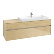 V&B Waschtischunterschrank Collaro 160x54,8x50cm, WT rechts, nordic oak