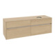 V&B Waschtischunterschrank Collaro 160x54,8x50cm, WT rechts, Nordic Oak-3