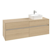 V&B Waschtischunterschrank Collaro 160x54,8x50cm, WT rechts, nordic oak