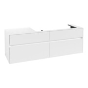 V&B Waschtischunterschrank Collaro 160x54,8x50cm, WT rechts, white matt