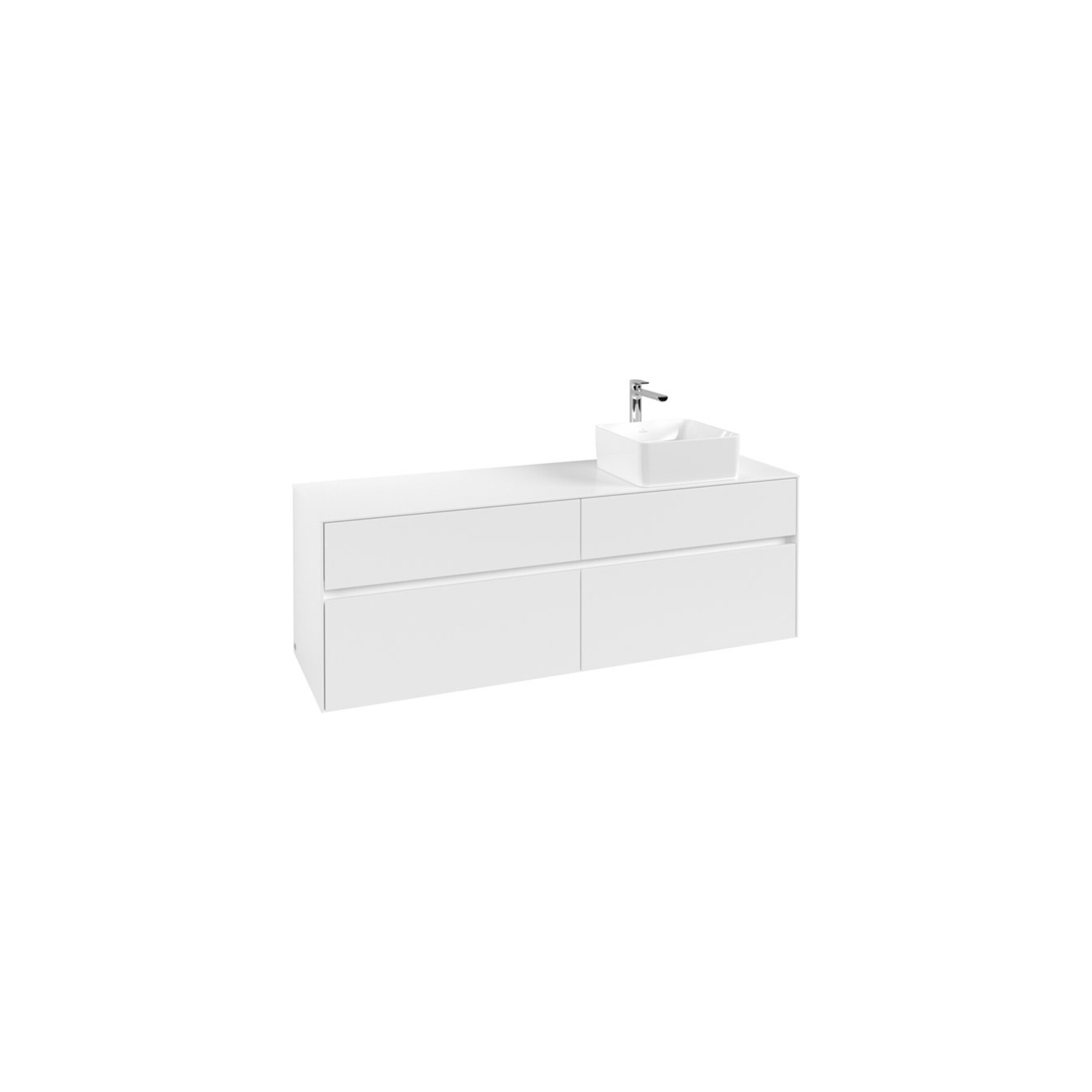 V&B Waschtischunterschrank Collaro 160x54,8x50cm, WT rechts, White Matt ; Villeroy & Boch