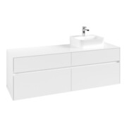 V&B Waschtischunterschrank Collaro 160x54,8x50cm, WT rechts, white matt