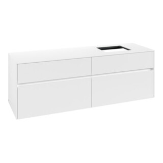 V&B Waschtischunterschrank Collaro 160x54,8x50cm, WT rechts, white matt