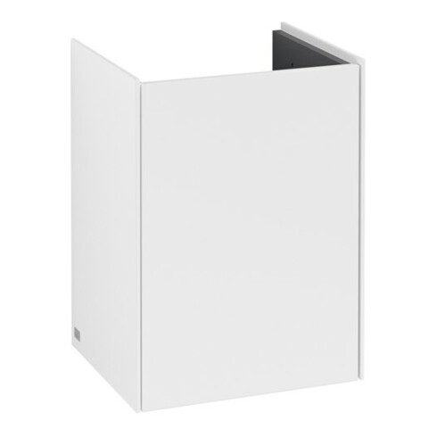 V&B Waschtischunterschrank Collaro 41x54,6x34,4cm, WT mi, Anschl re, wh. ma