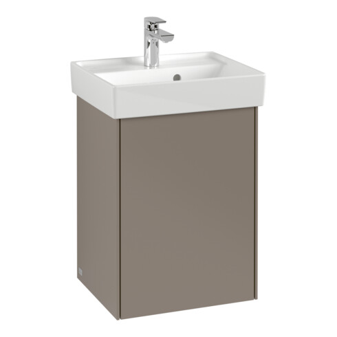 V&B Waschtischunterschrank Collaro 41x54,6x34,4cm, WT mit, Anschl re, taupe