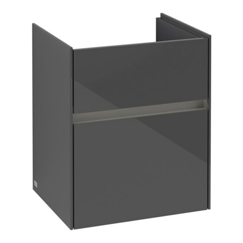 V&B Waschtischunterschrank Collaro 46x54,6x37,4cm, WT mi, LED, glo Gr