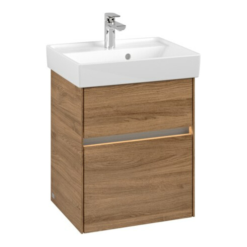 V&B Waschtischunterschrank Collaro 46x54,6x37,4cm, WT mi, LED, Kan Oa
