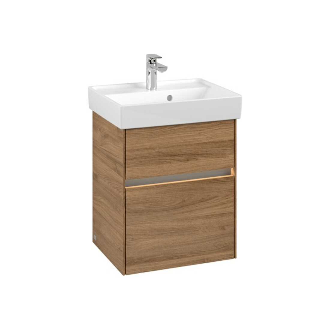 V&B Waschtischunterschrank Collaro 46x54,6x37,4cm, WT mi, LED, Kan Oa