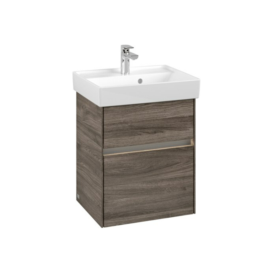 V&B Waschtischunterschrank Collaro 46x54,6x37,4cm, WT mi, LED, st. Oa