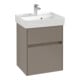 V&B Waschtischunterschrank Collaro 46x54,6x37,4cm, WT mi, LED, wh. Oa-1