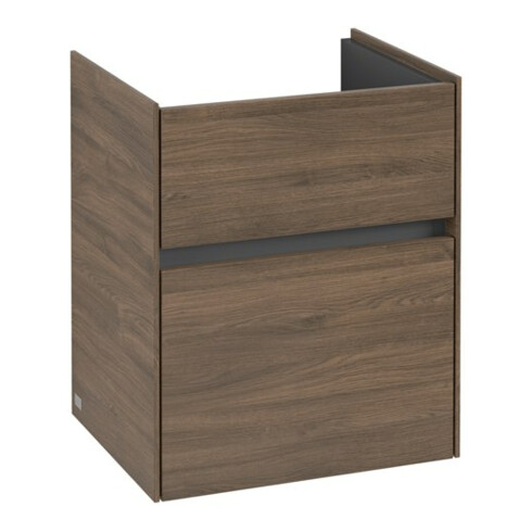 V&B Waschtischunterschrank Collaro 46x54,6x37,4cm, WT mittig, arizona oak