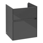 V&B Waschtischunterschrank Collaro 46x54,6x37,4cm, WT mittig, glossy grey-3