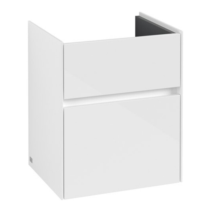 V&B Waschtischunterschrank Collaro 46x54,6x37,4cm, WT mittig, glossy white