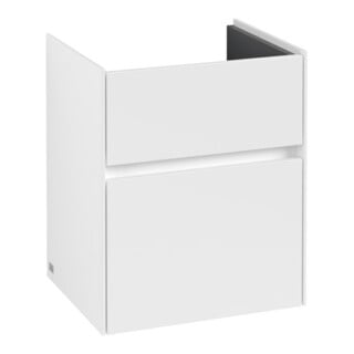 V&B Waschtischunterschrank Collaro 46x54,6x37,4cm, WT mittig, white matt