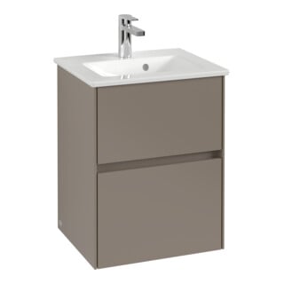 V&B Waschtischunterschrank Collaro 47,2x61x40,4cm, WT mi, LED 3,1W, gaphite