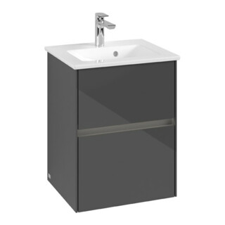 V&B Waschtischunterschrank Collaro 47,2x61x40,4cm, WT mi, LED 3,1W, glo Gr