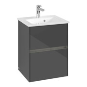 V&B Waschtischunterschrank Collaro 47,2x61x40,4cm, WT mi, LED 3,1W, glo Gr