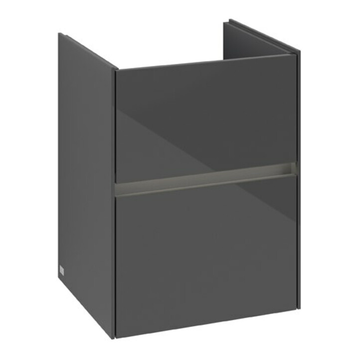 V&B Waschtischunterschrank Collaro 47,2x61x40,4cm, WT mi, LED 3,1W, glo Gr