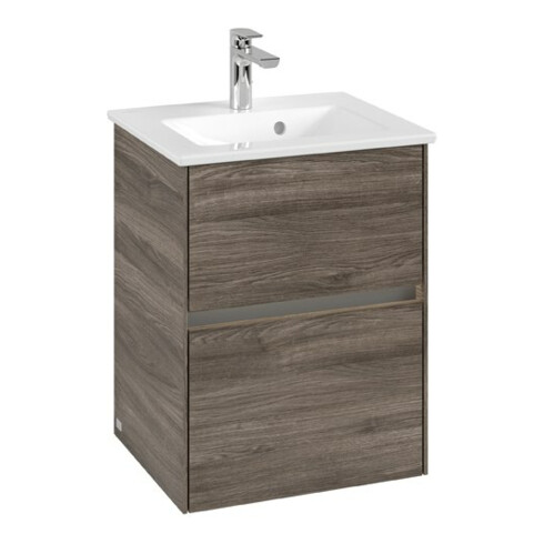 V&B Waschtischunterschrank Collaro 47,2x61x40,4cm, WT mi, LED 3,1W, st. Oa