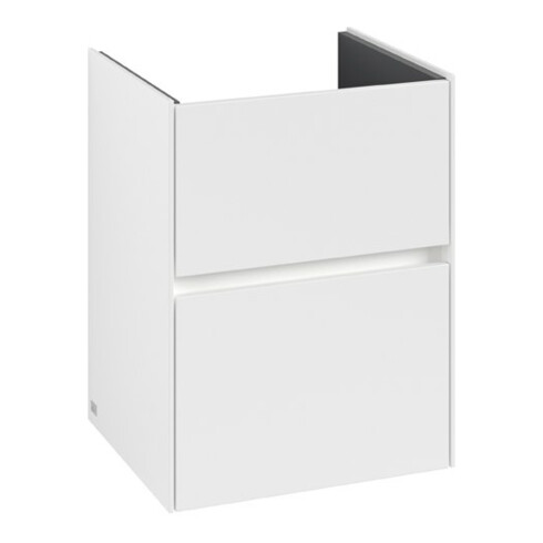 V&B Waschtischunterschrank Collaro 47,2x61x40,4cm, WT mi, LED 3,1W, wh. ma