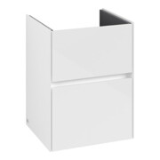V&B Waschtischunterschrank Collaro 47,2x61x40,4cm, WT mittig, glossy white
