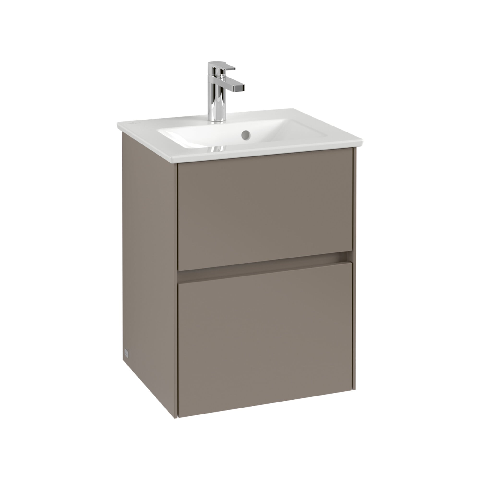 V&B Waschtischunterschrank Collaro 47,2x61x40,4cm, WT mittig, white oak ; Villeroy & Boch