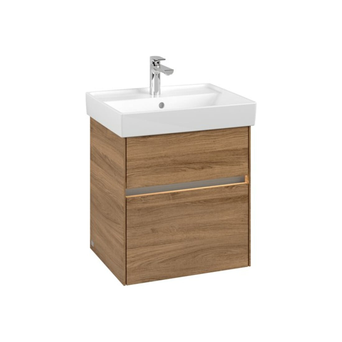 V&B Waschtischunterschrank Collaro 51x54,6x41,4cm, WT mi, LED, Kan Oa