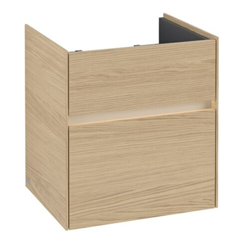 V&B Waschtischunterschrank Collaro 51x54,6x41,4cm, WT mi, LED, Nord Oa