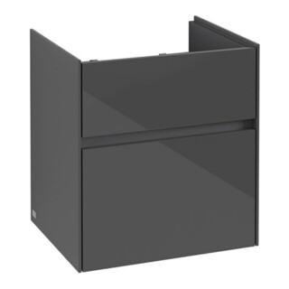 V&B Waschtischunterschrank Collaro 51x54,6x41,4cm, WT mittig, glossy grey