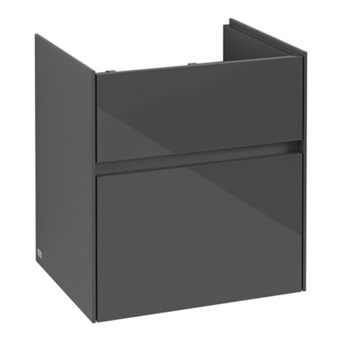 V&B Waschtischunterschrank Collaro 51x54,6x41,4cm, WT mittig, glossy grey