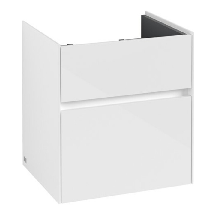 V&B Waschtischunterschrank Collaro 51x54,6x41,4cm, WT mittig, glossy white