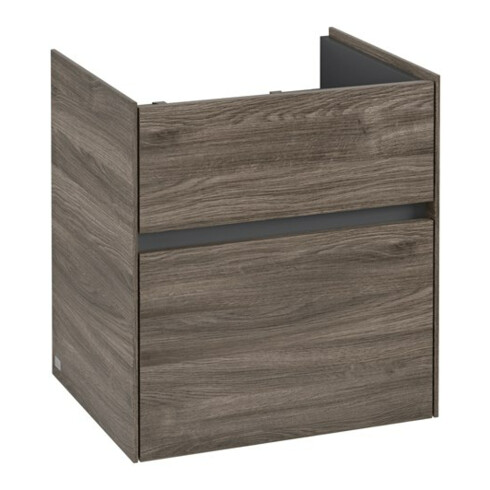 V&B Waschtischunterschrank Collaro 51x54,6x41,4cm, WT mittig, stone oak
