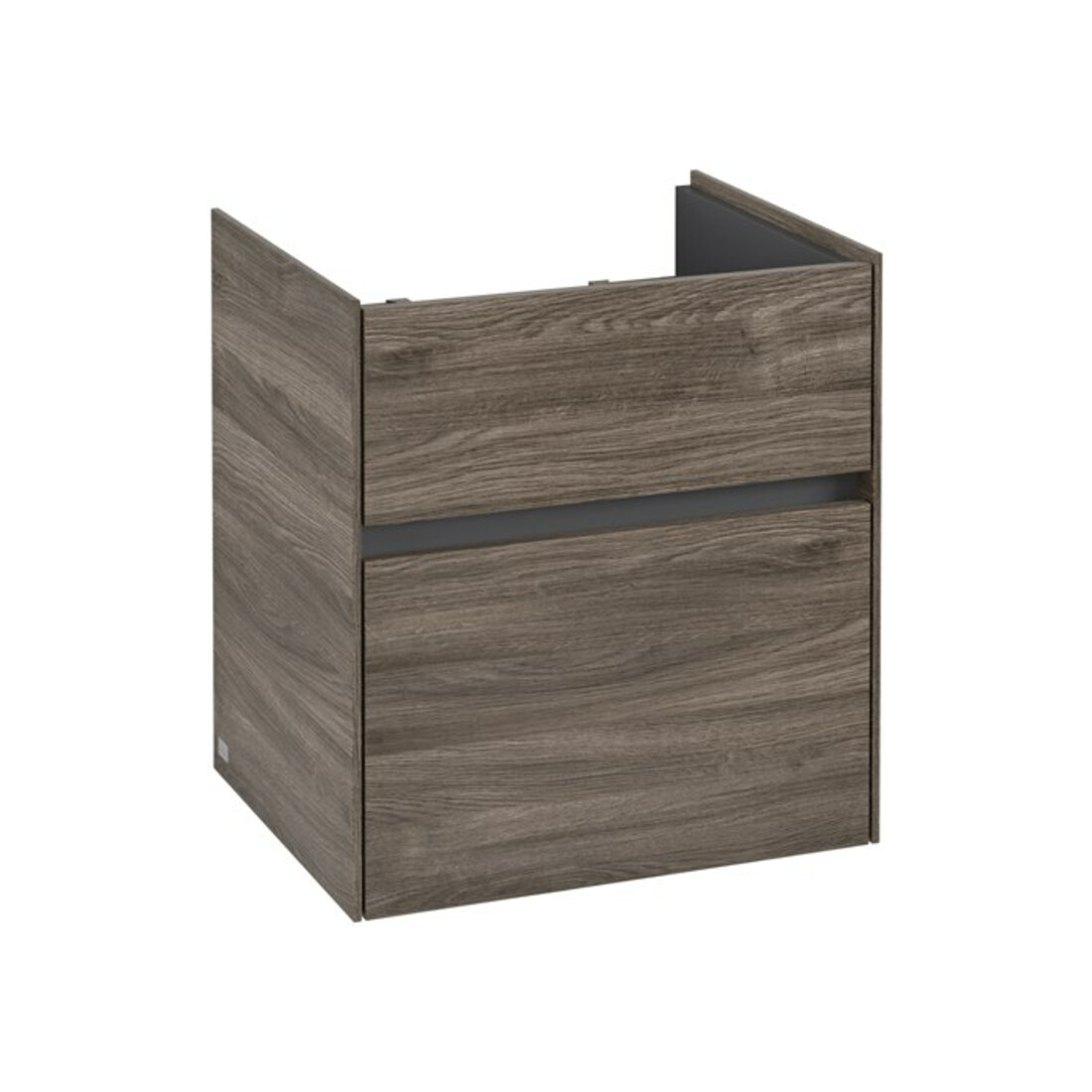 V&B Waschtischunterschrank Collaro 51x54,6x41,4cm, WT mittig, stone oak
